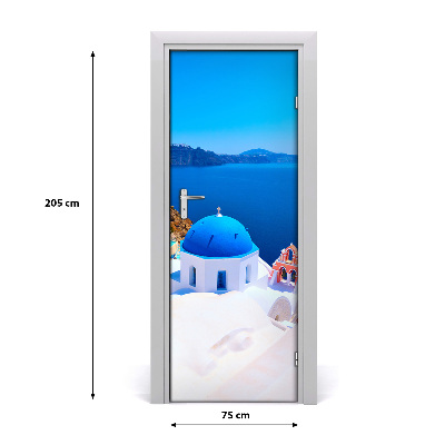 Fototapeta samoprzylepna na drzwi Santorini Grecja