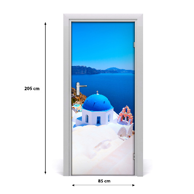 Fototapeta samoprzylepna na drzwi Santorini Grecja