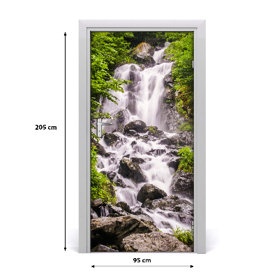 Fototapeta samoprzylepna na drzwi Wodospad w lesie