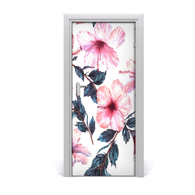 Okleina samoprzylepna fototapety na drzwi Hibiskus