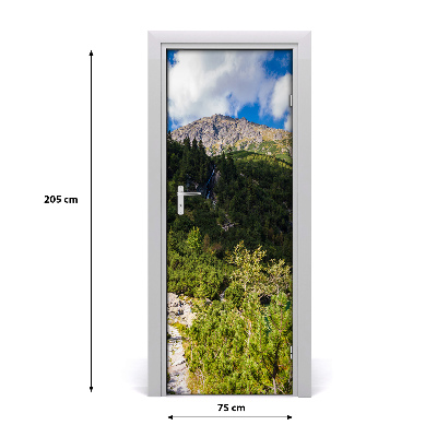 Naklejka na drzwi samoprzylepna Morskie oko Tatry