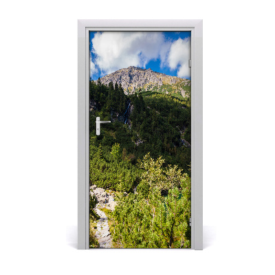 Naklejka na drzwi samoprzylepna Morskie oko Tatry