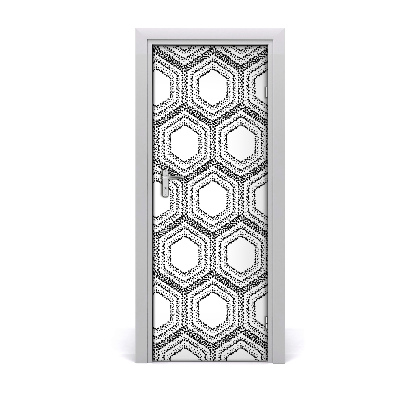 Naklejka fototapeta na drzwi Geometryczne tło