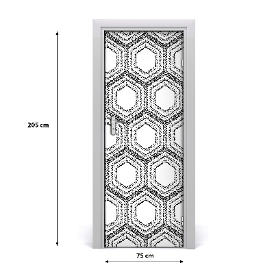 Naklejka fototapeta na drzwi Geometryczne tło