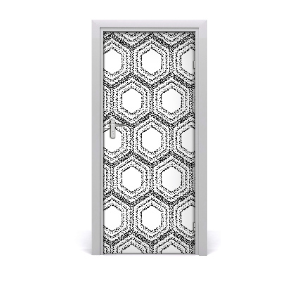 Naklejka fototapeta na drzwi Geometryczne tło