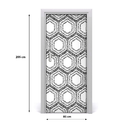 Naklejka fototapeta na drzwi Geometryczne tło