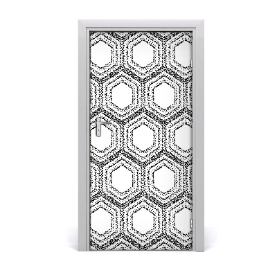Naklejka fototapeta na drzwi Geometryczne tło