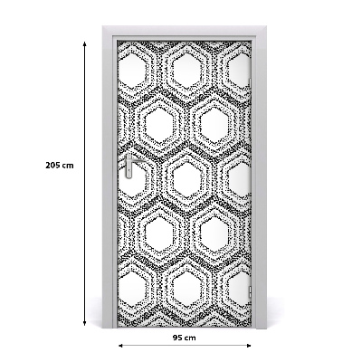 Naklejka fototapeta na drzwi Geometryczne tło