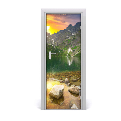 Naklejka na drzwi samoprzylepna Morskie oko Tatry