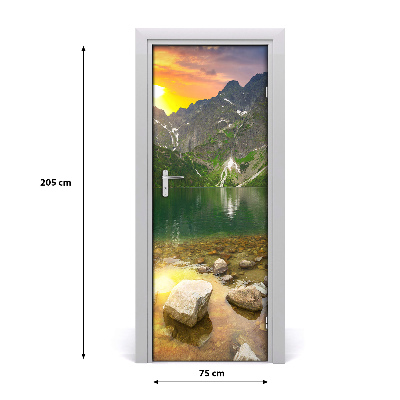 Naklejka na drzwi samoprzylepna Morskie oko Tatry