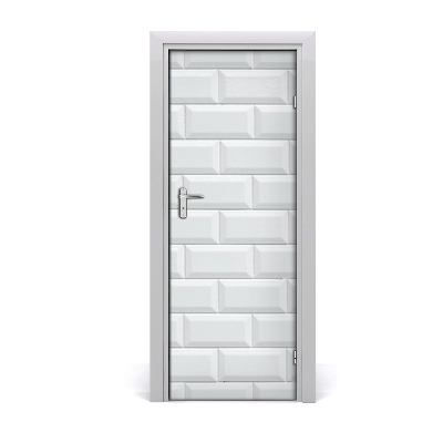Naklejka fototapeta na drzwi Ceramiczna ściana