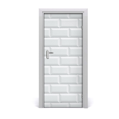 Naklejka fototapeta na drzwi Ceramiczna ściana