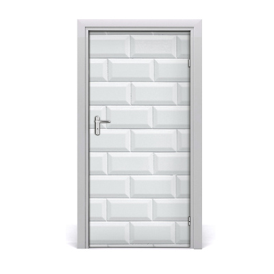 Naklejka fototapeta na drzwi Ceramiczna ściana