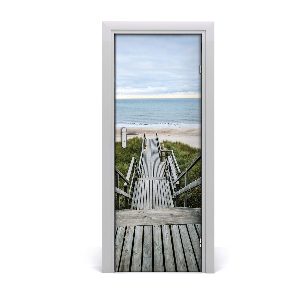 Naklejka na drzwi samoprzylepna Ścieżka na plażę