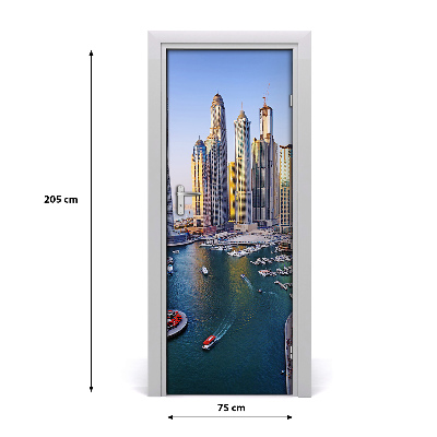 Fototapeta samoprzylepna na drzwi Zatoka Dubaj