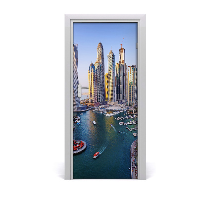 Fototapeta samoprzylepna na drzwi Zatoka Dubaj
