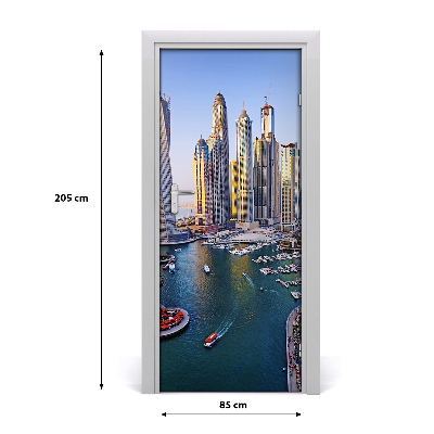 Fototapeta samoprzylepna na drzwi Zatoka Dubaj