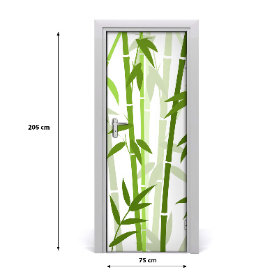 Naklejka samoprzylepna na drzwi Bambus
