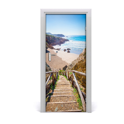 Naklejka na drzwi samoprzylepna Ścieżka na plażę