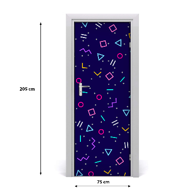 Naklejka fototapeta na drzwi Geometryczne tło