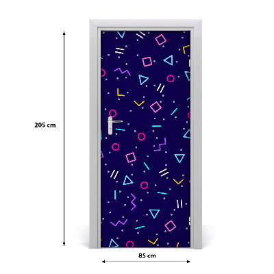 Naklejka fototapeta na drzwi Geometryczne tło