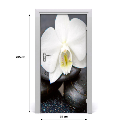 Nalepka Naklejka fototapeta na drzwi Orchidea zen