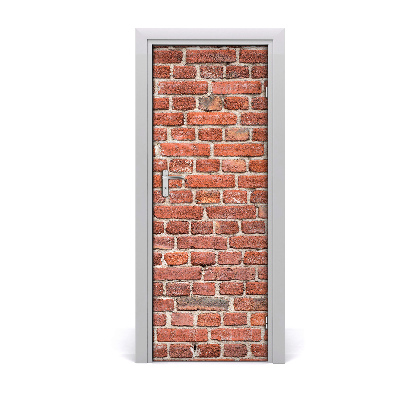 Naklejka fototapeta na drzwi Ceglana ściana