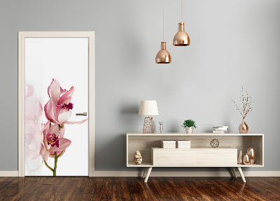 Okleina Naklejka fototapeta na drzwi Różowa orchidea