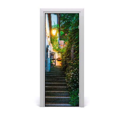Fototapeta samoprzylepna DRZWI Stare miasto schody