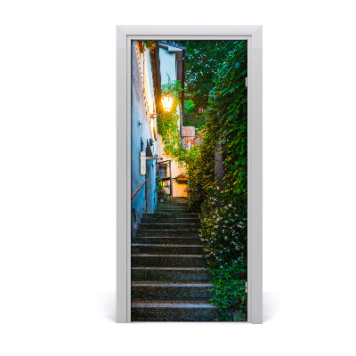 Fototapeta samoprzylepna DRZWI Stare miasto schody