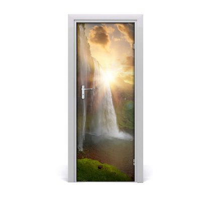 Fototapeta samoprzylepna DRZWI Wodospady Islandia