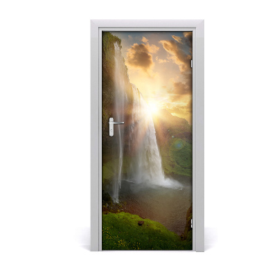 Fototapeta samoprzylepna DRZWI Wodospady Islandia