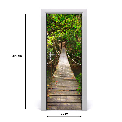 Naklejka fototapeta na drzwi Most wiszący