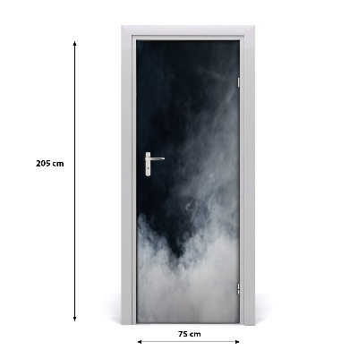 Naklejka fototapeta na drzwi do domu Biały dym