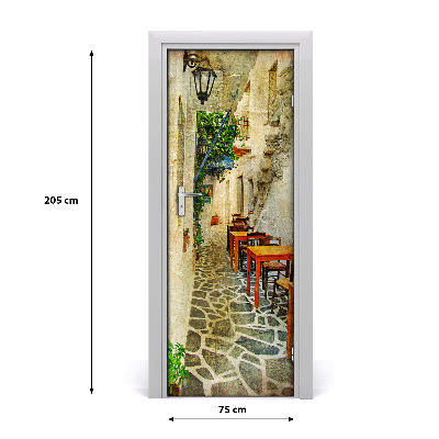 Fototapeta samoprzylepna na drzwi Greckie tawerny
