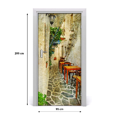 Fototapeta samoprzylepna na drzwi Greckie tawerny