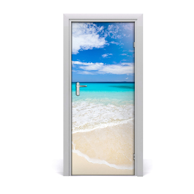 Naklejka fototapeta na drzwi Tropikalna plaża