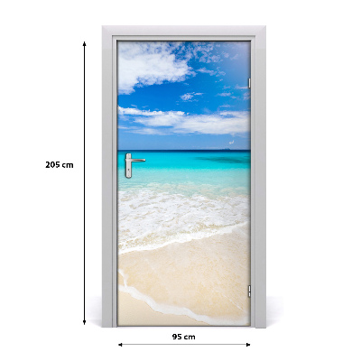 Naklejka fototapeta na drzwi Tropikalna plaża