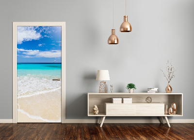 Naklejka fototapeta na drzwi Tropikalna plaża