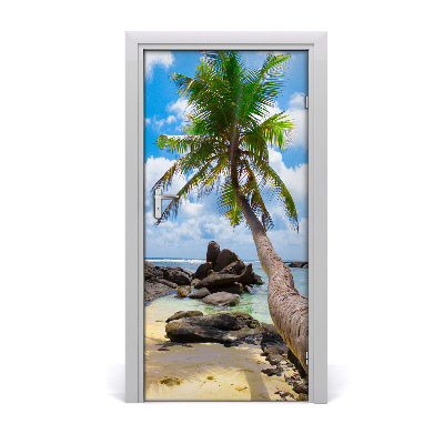 Naklejka fototapeta na drzwi Tropikalna plaża