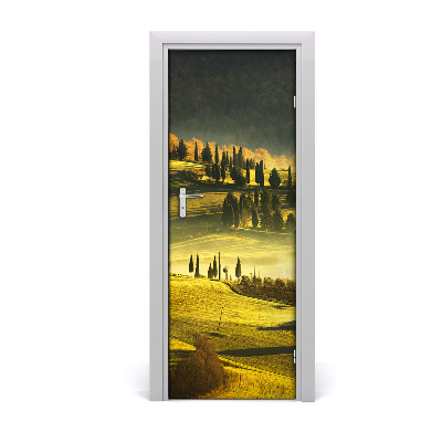 Fototapeta samoprzylepna DRZWI Wiejski Krajobraz
