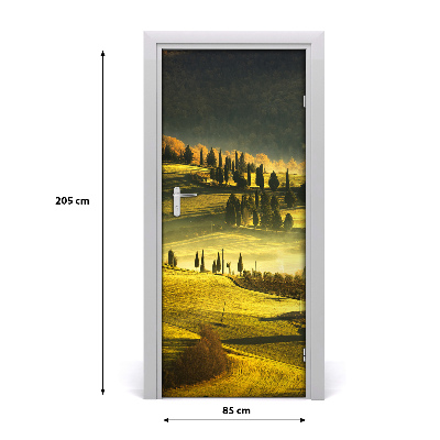 Fototapeta samoprzylepna DRZWI Wiejski Krajobraz