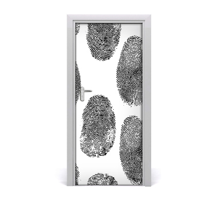 Naklejka fototapeta na drzwi Odciski palców