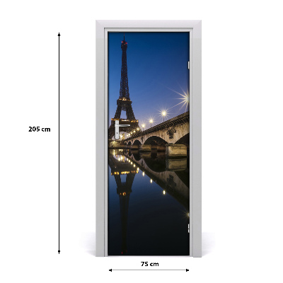 Fototapeta samoprzylepna na drzwi Wieża Eiffla
