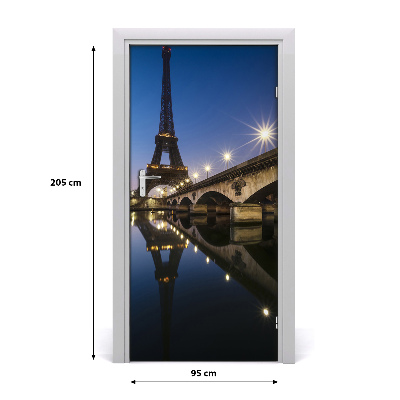 Fototapeta samoprzylepna na drzwi Wieża Eiffla