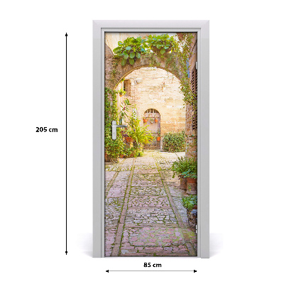 Fototapeta samoprzylepna DRZWI Romantyczna ulica