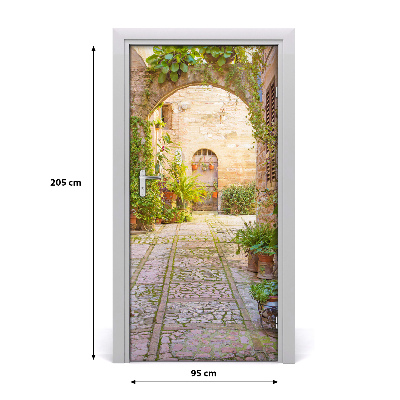 Fototapeta samoprzylepna DRZWI Romantyczna ulica