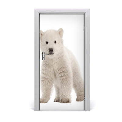 Naklejka samoprzylepna na drzwi Miś polarny