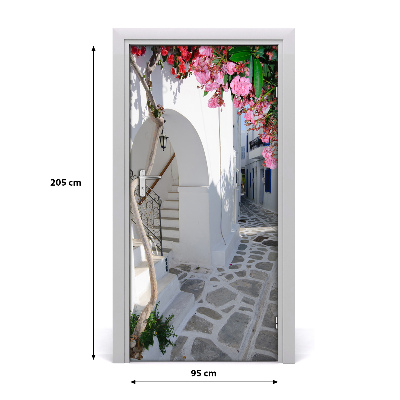 Fototapeta samoprzylepna na drzwi Grecka wioska