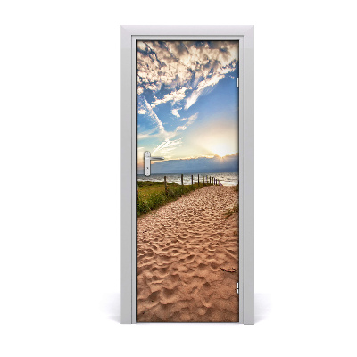 Naklejka fototapeta na drzwi Ścieżka na plażę